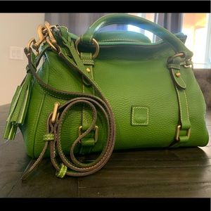 DOONEY & BOURKE Small Satchel Pebble Leather Green